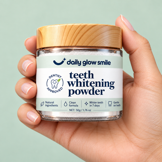 DailyGlowSmile® Triple Action Teeth Whitening Powder