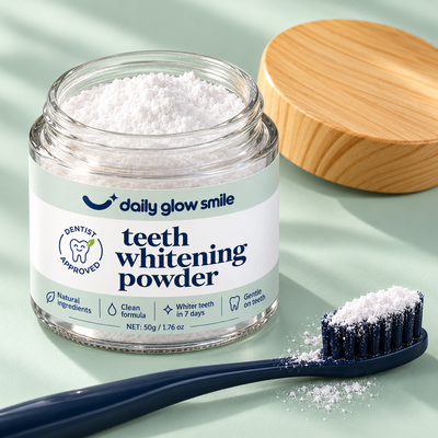 DailyGlowSmile® Triple Action Teeth Whitening Powder