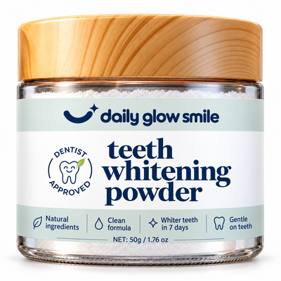 DailyGlowSmile® Triple Action Teeth Whitening Powder