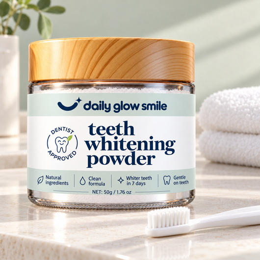 DailyGlowSmile® Triple Action Teeth Whitening Powder