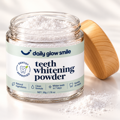 DailyGlowSmile® Triple Action Teeth Whitening Powder